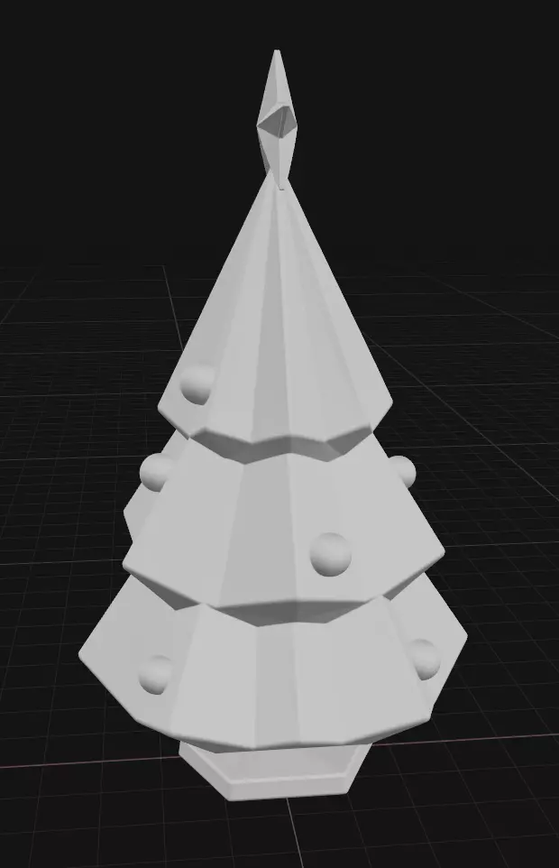 Geometric Christmas Tree 3D print model_2