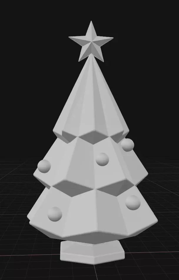 Geometric Christmas Tree 3D print model_1