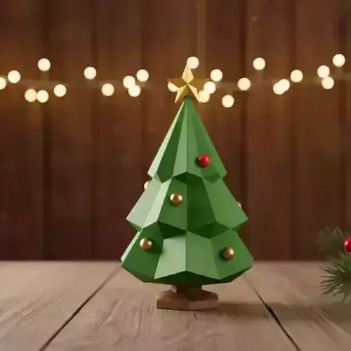 Geometric Christmas Tree 3D print model