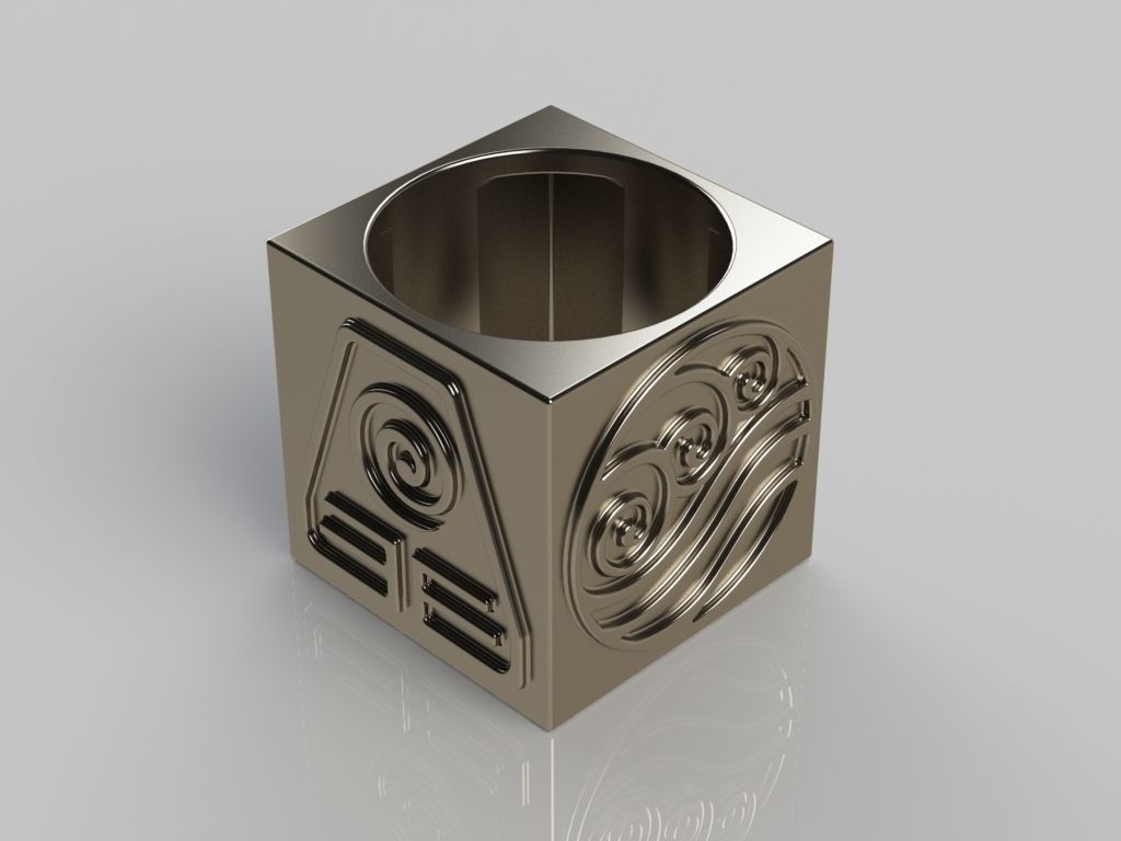 Four Elements Ring 3D print model_0