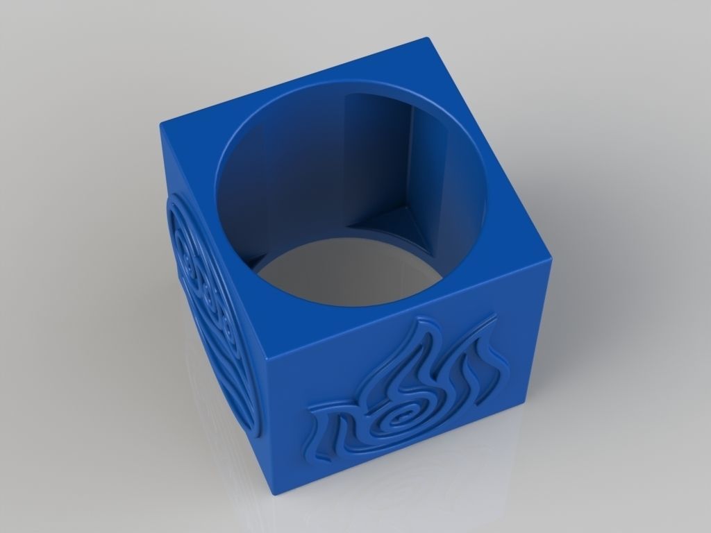 Four Elements Ring 3D print model_8