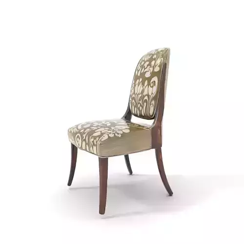 Elegant Floral Chair model pack