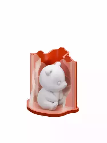 3D Printable Mold Master Polar Bear