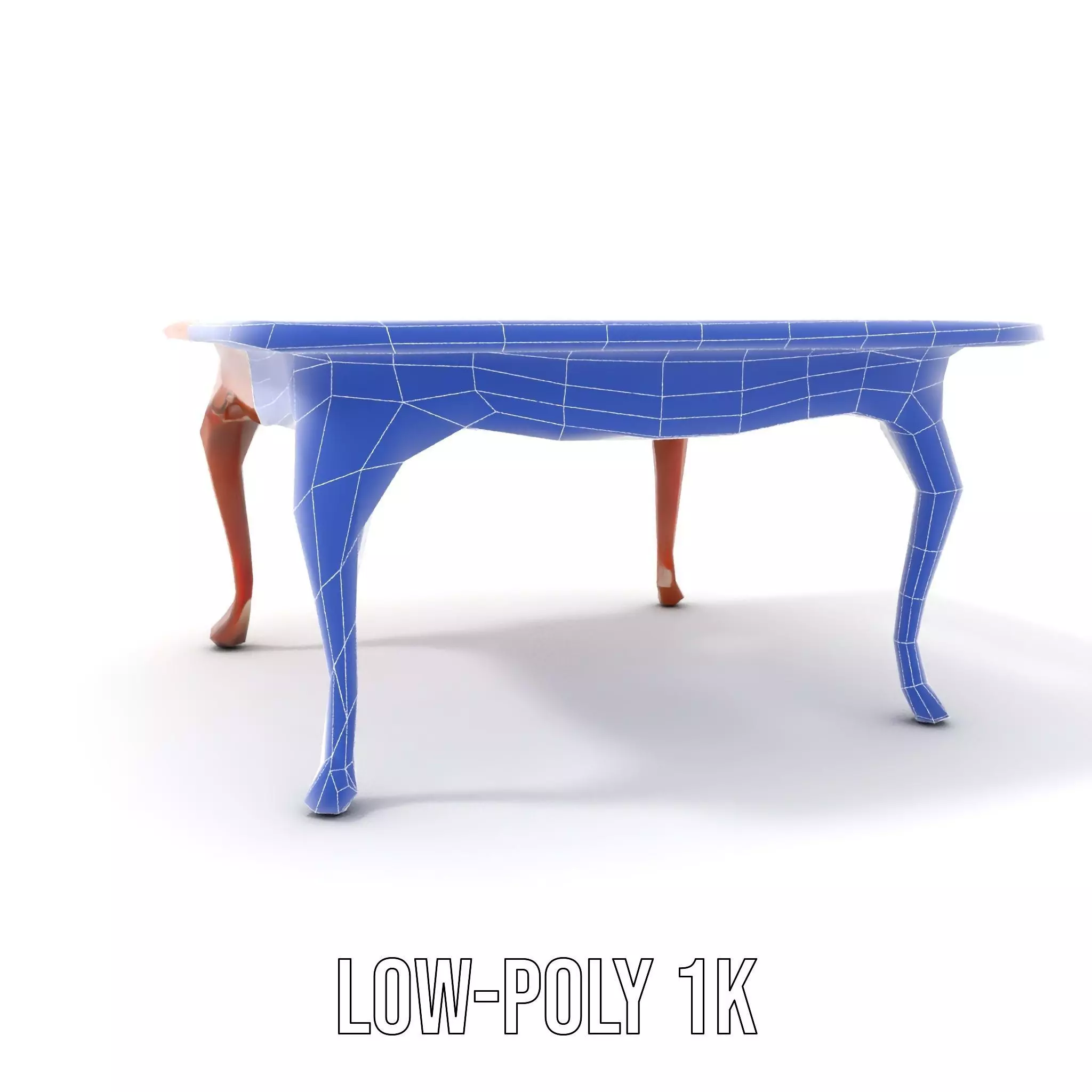 Elegant Cherrywood Table model pack Low-poly 3D model_18