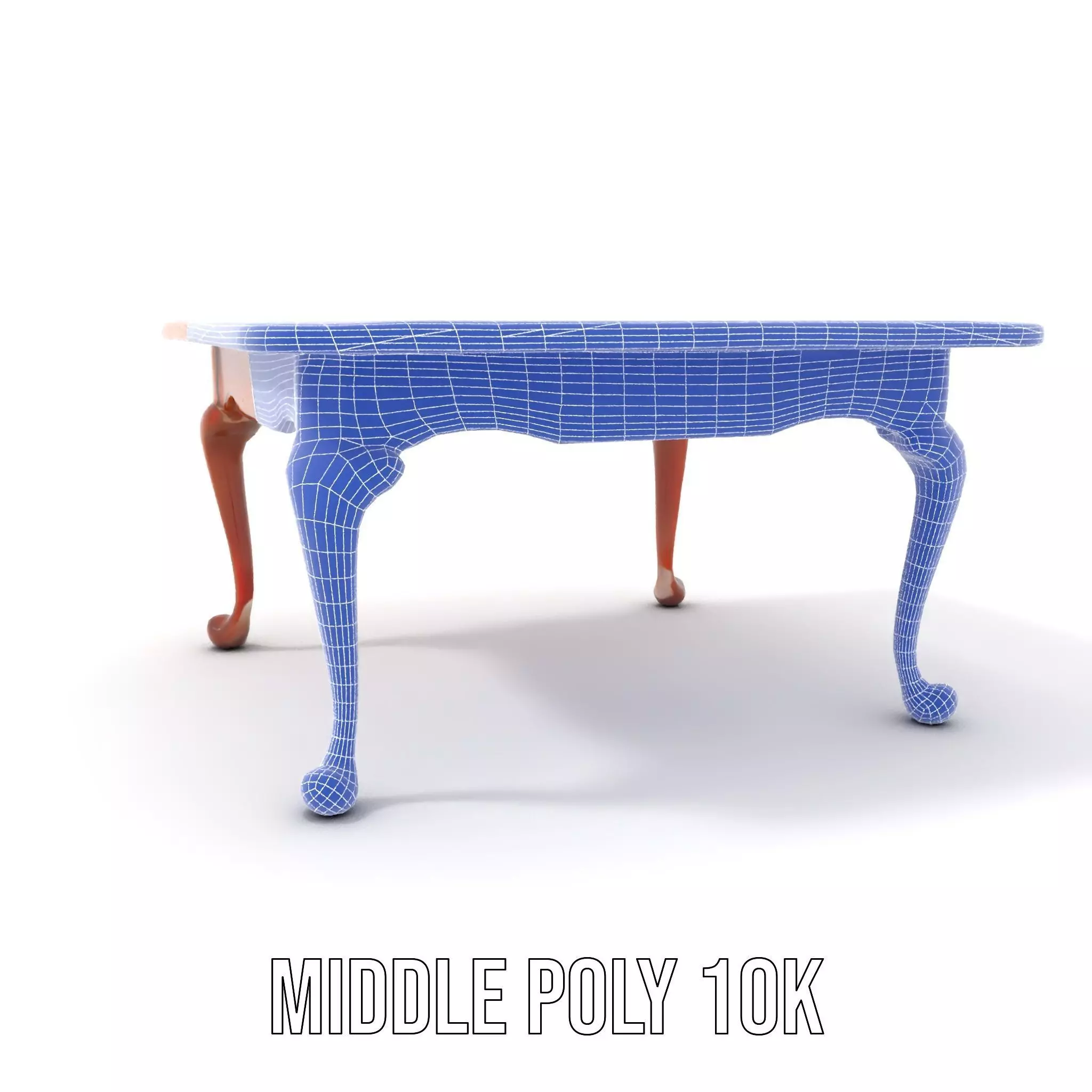 Elegant Cherrywood Table model pack Low-poly 3D model_15