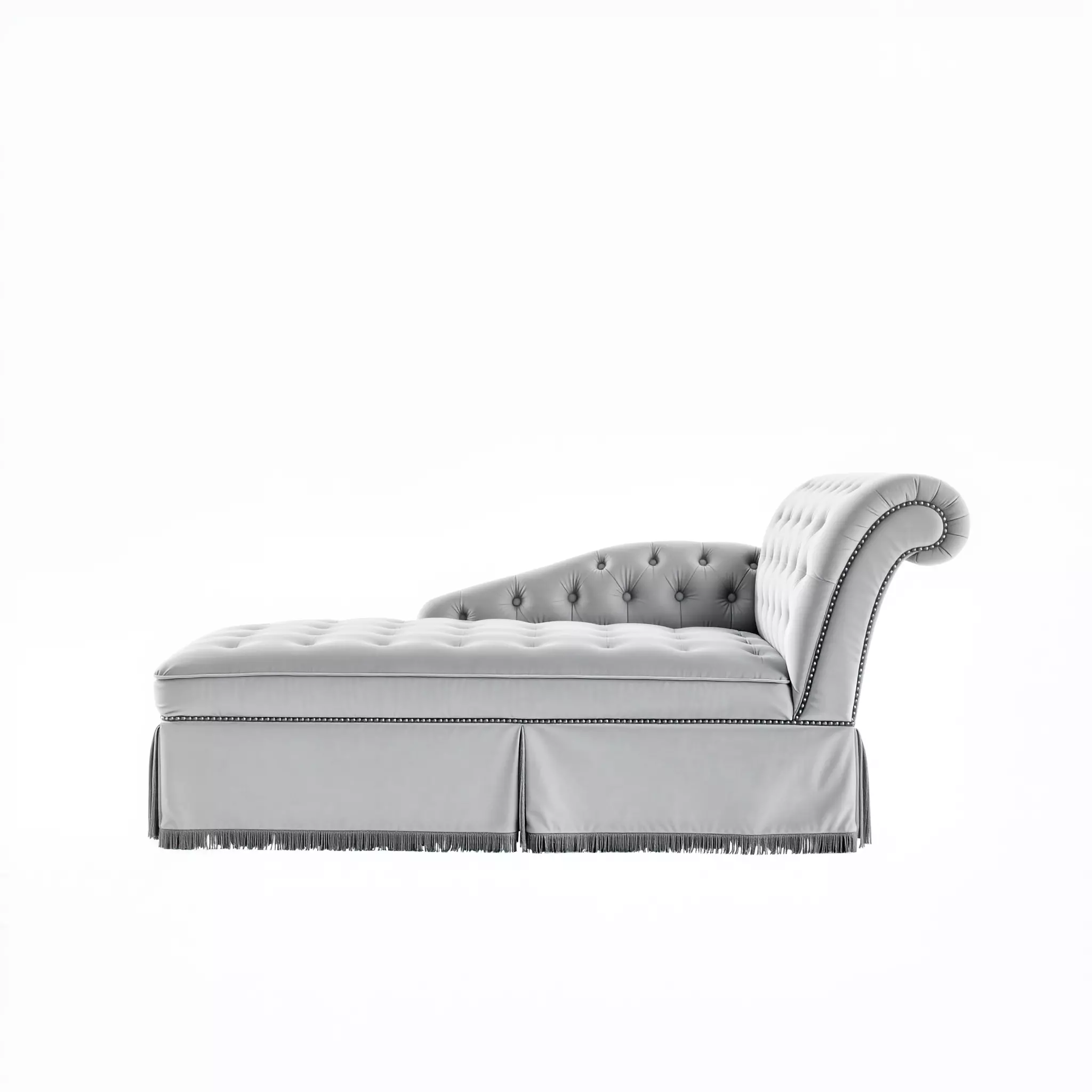 Elegant Gray Chaise model pack Low-poly 3D model_2