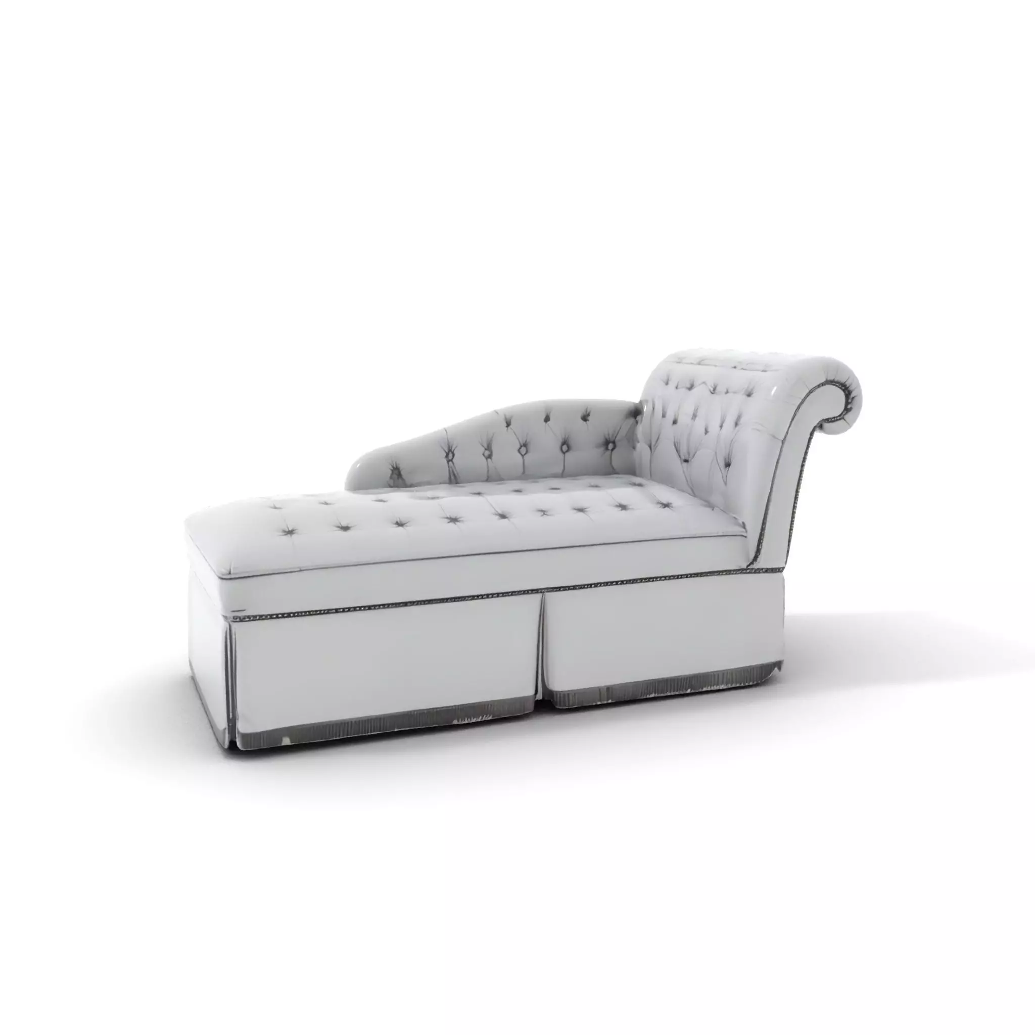 Elegant Gray Chaise model pack Low-poly 3D model_6