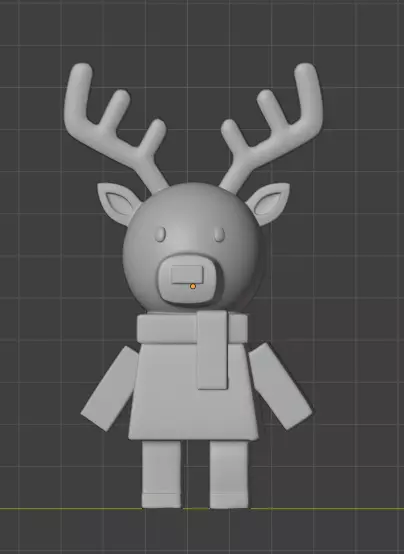 Nosed Reindeer 3D print model_1