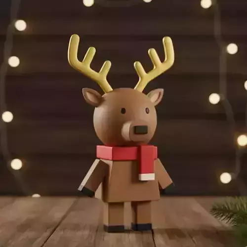 Nosed Reindeer 3D print model Nosed Reindeer 3D print model
