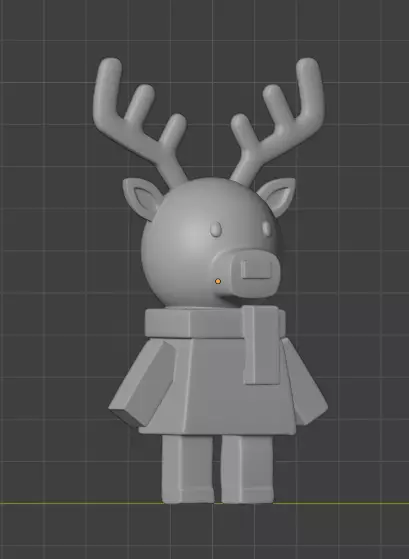 Nosed Reindeer 3D print model_2