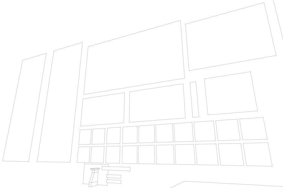 Panel Plattenbau Block Building Architectural Modular Set Low-poly 3D model_16