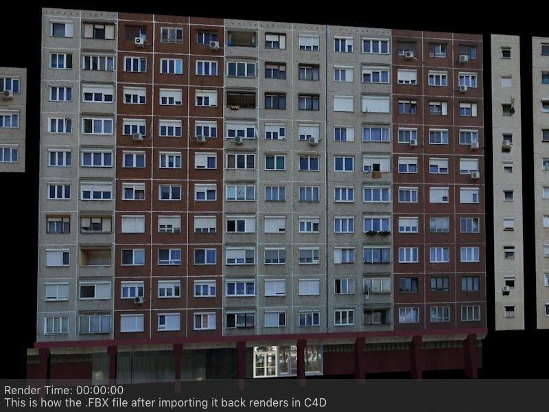 Panel Plattenbau Block Building Architectural Modular Set Low-poly 3D model_13