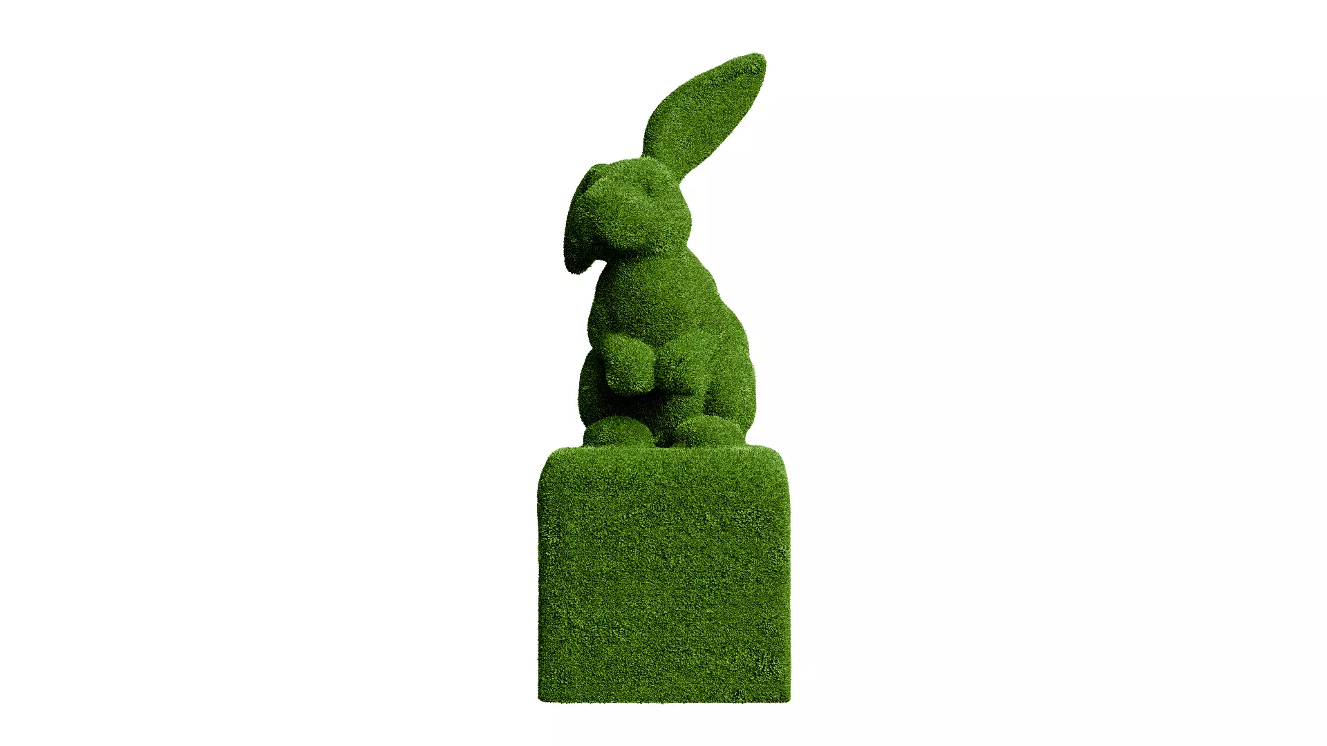 Bunny Topiary Low-poly 3D model