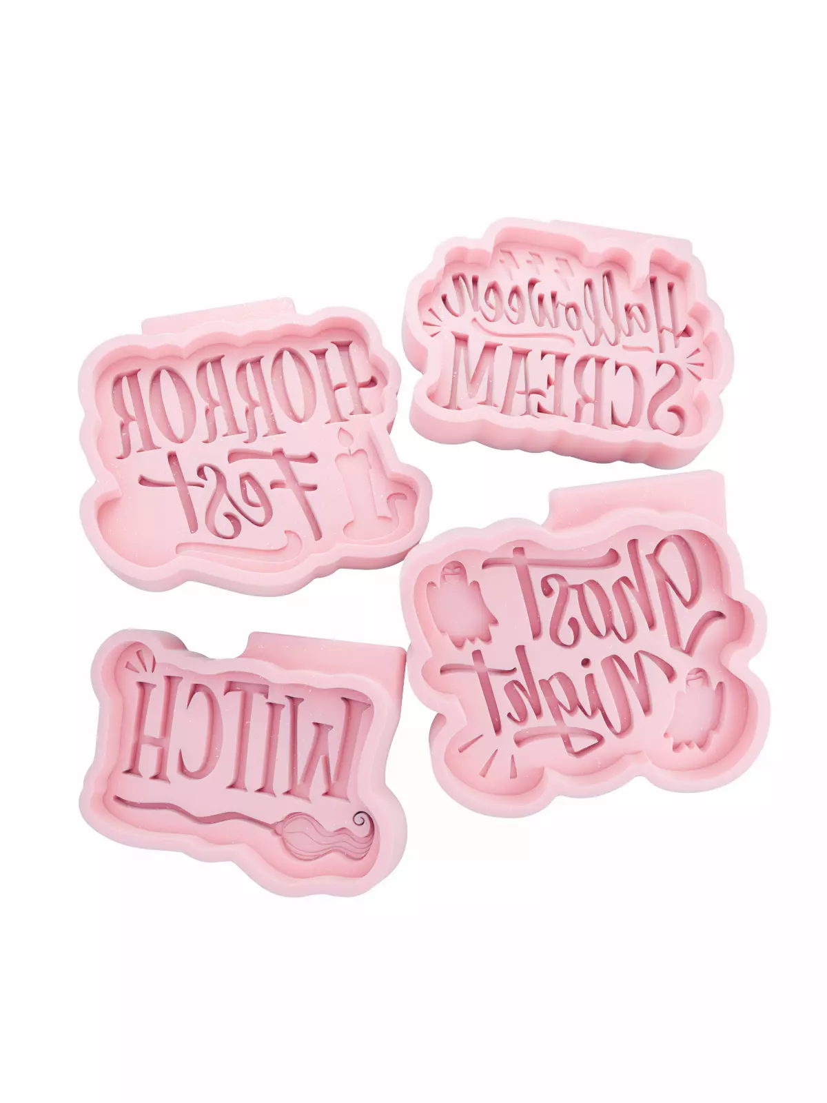 3D Printable flat Mold Set Halloween Designs 3D print model_0