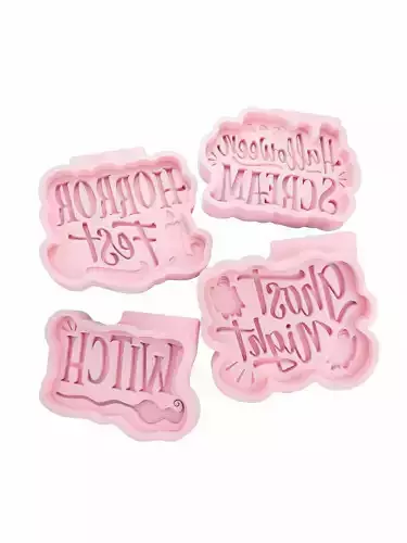 3D Printable flat Mold Set Halloween Designs