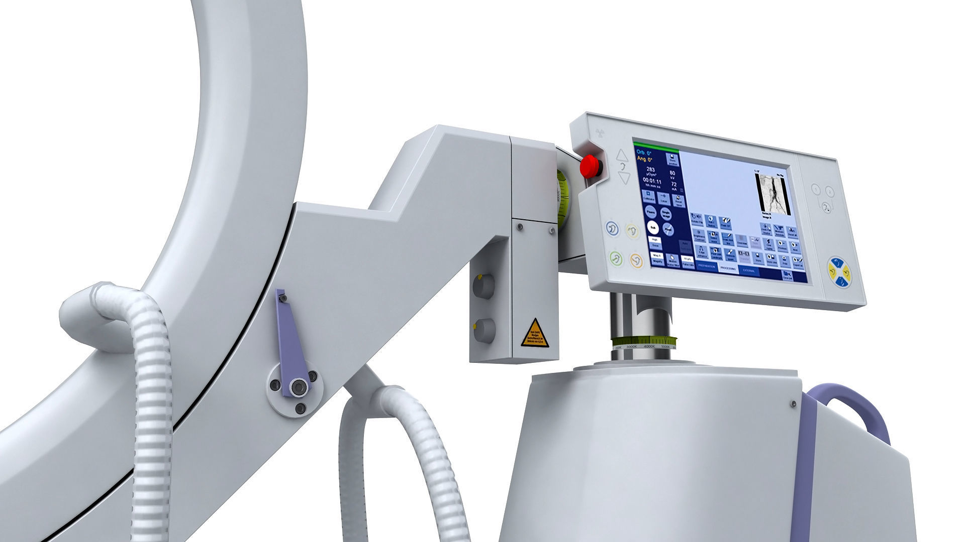C-Arm X-Ray Machine 3D model_4
