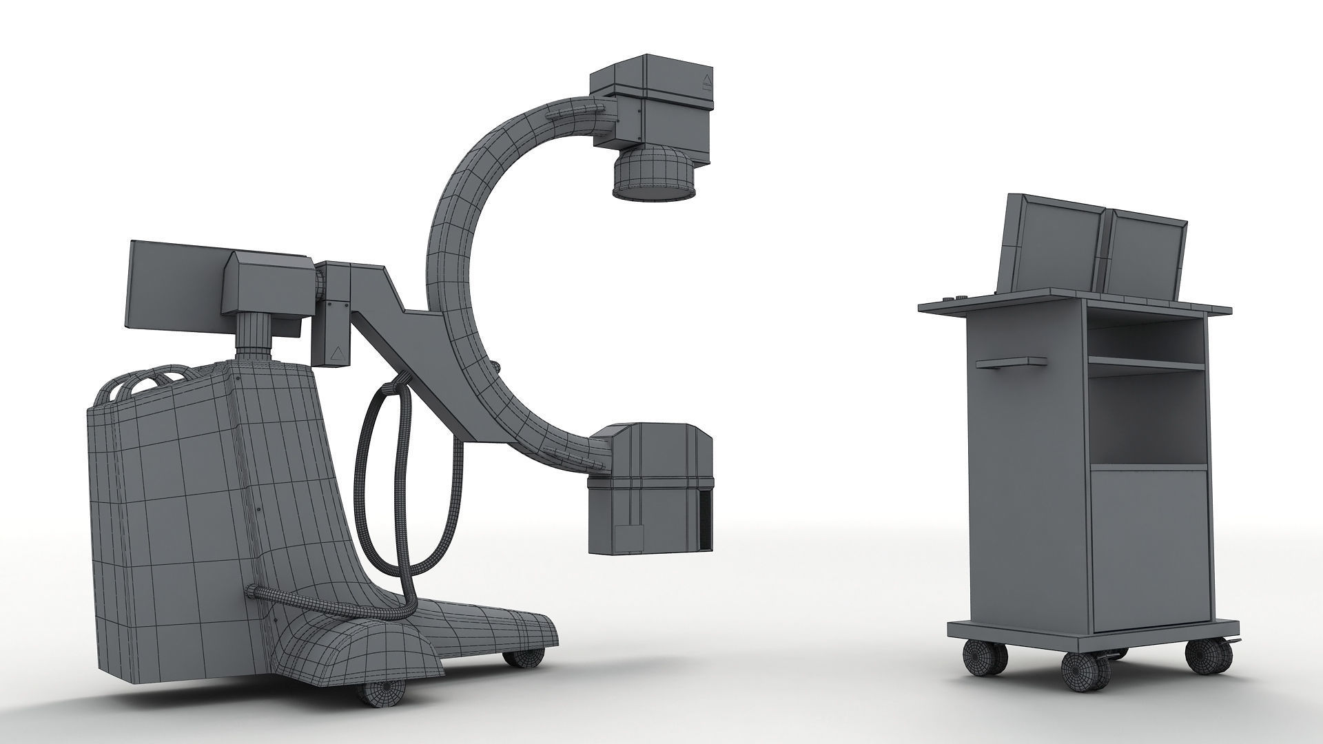 C-Arm X-Ray Machine 3D model_8