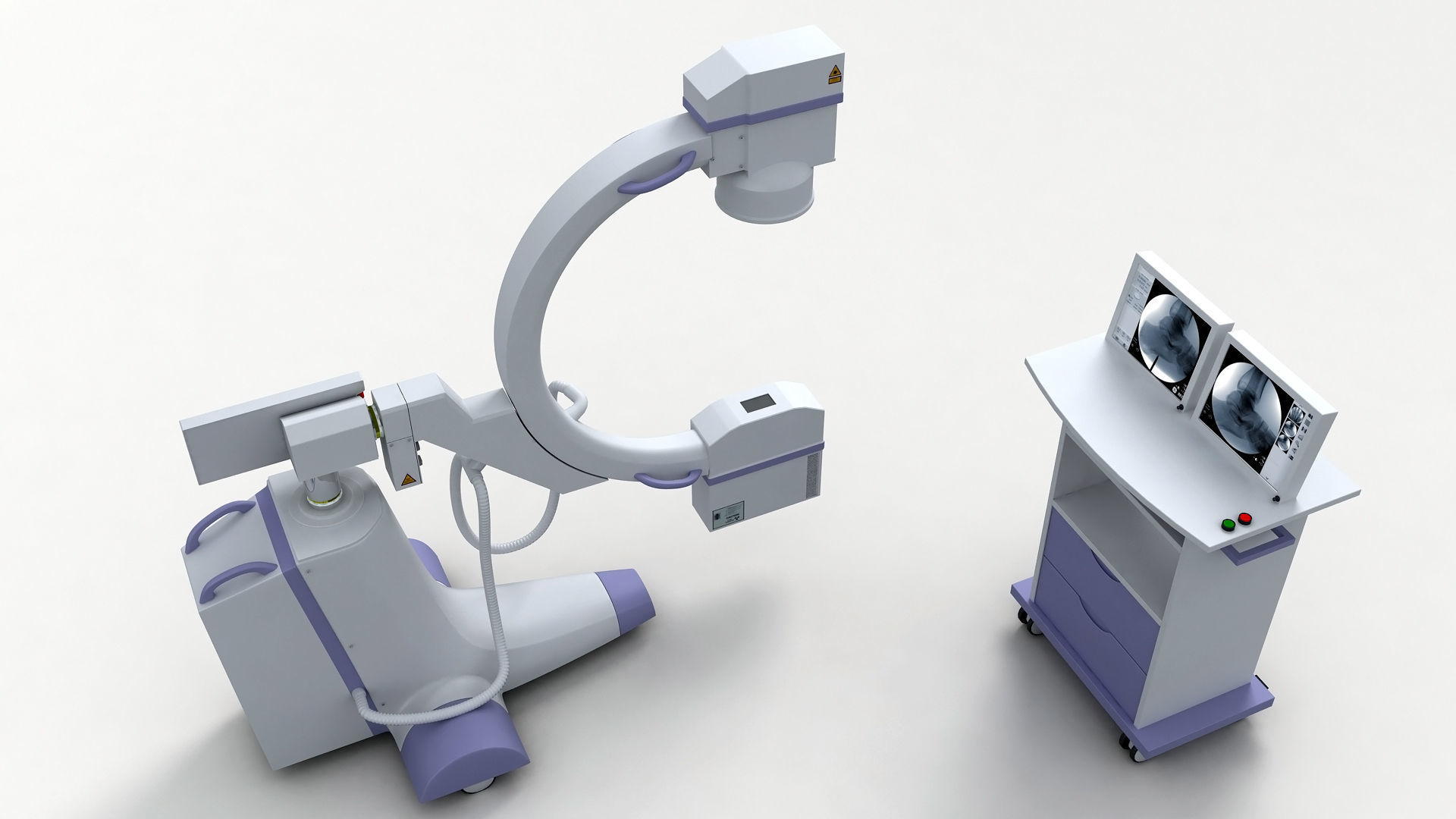 C-Arm X-Ray Machine 3D model_2