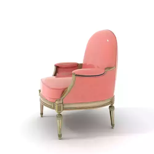 Elegant Pink Armchair model pack