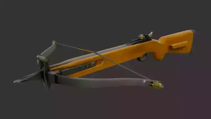 Medieval Crossbow 3D Model Low-poly 3D model