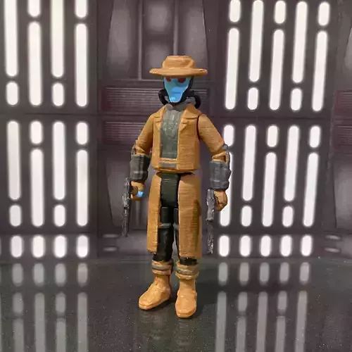 Cad Bane bounty hunter star wars vintage toy kenner 3D print model Cad Bane bounty hunter star wars vintage toy kenner 3D print model