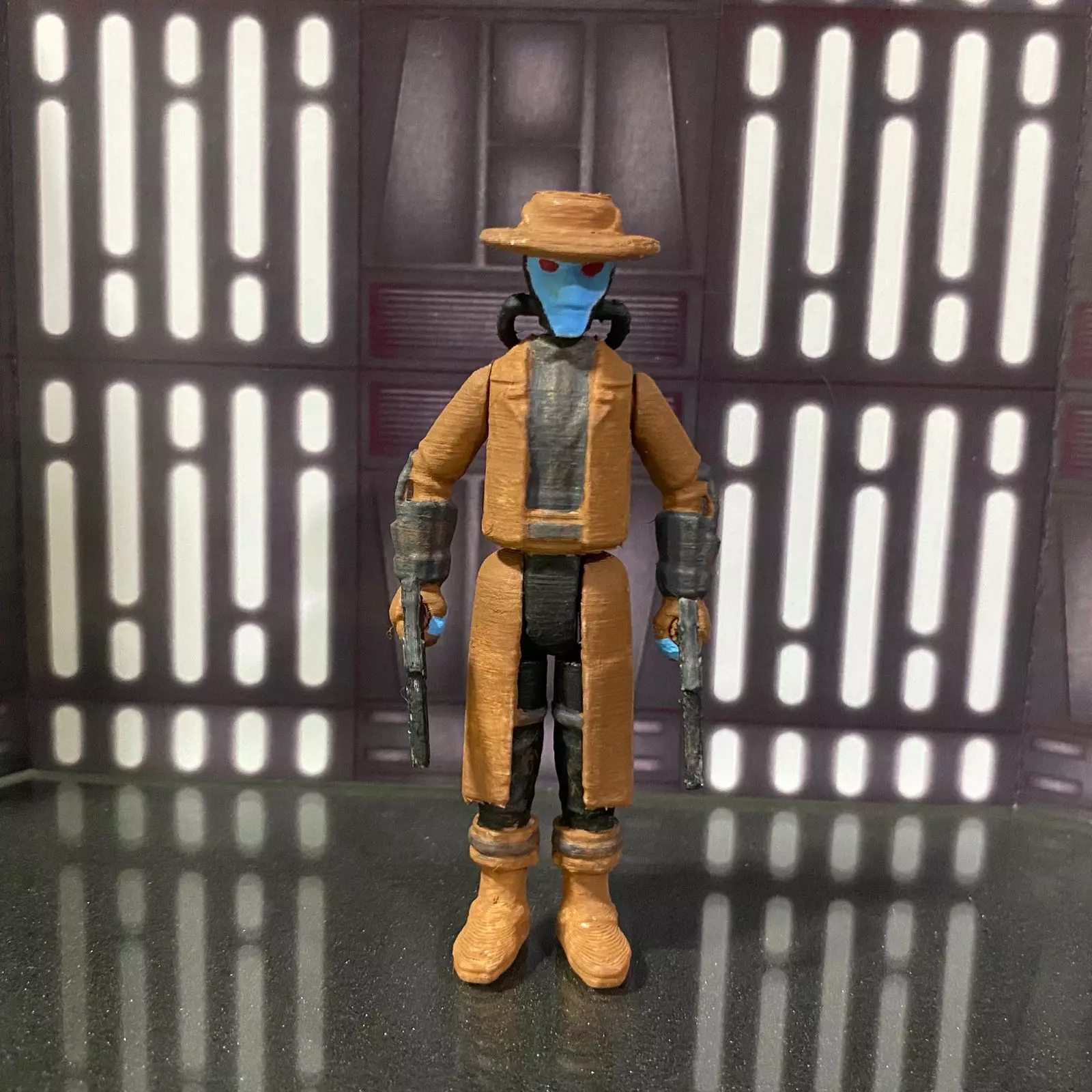 Cad Bane bounty hunter star wars vintage toy kenner 3D print model_2