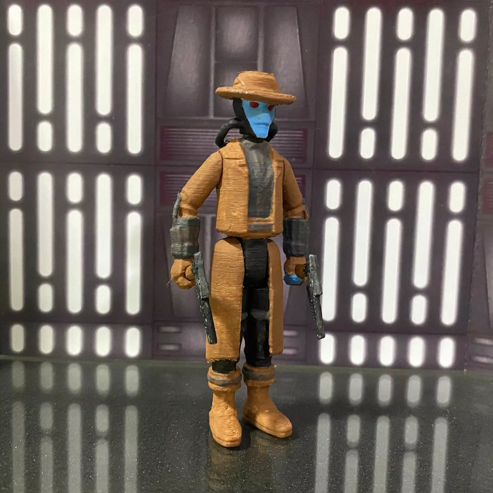Cad Bane bounty hunter star wars vintage toy kenner 3D print model_3