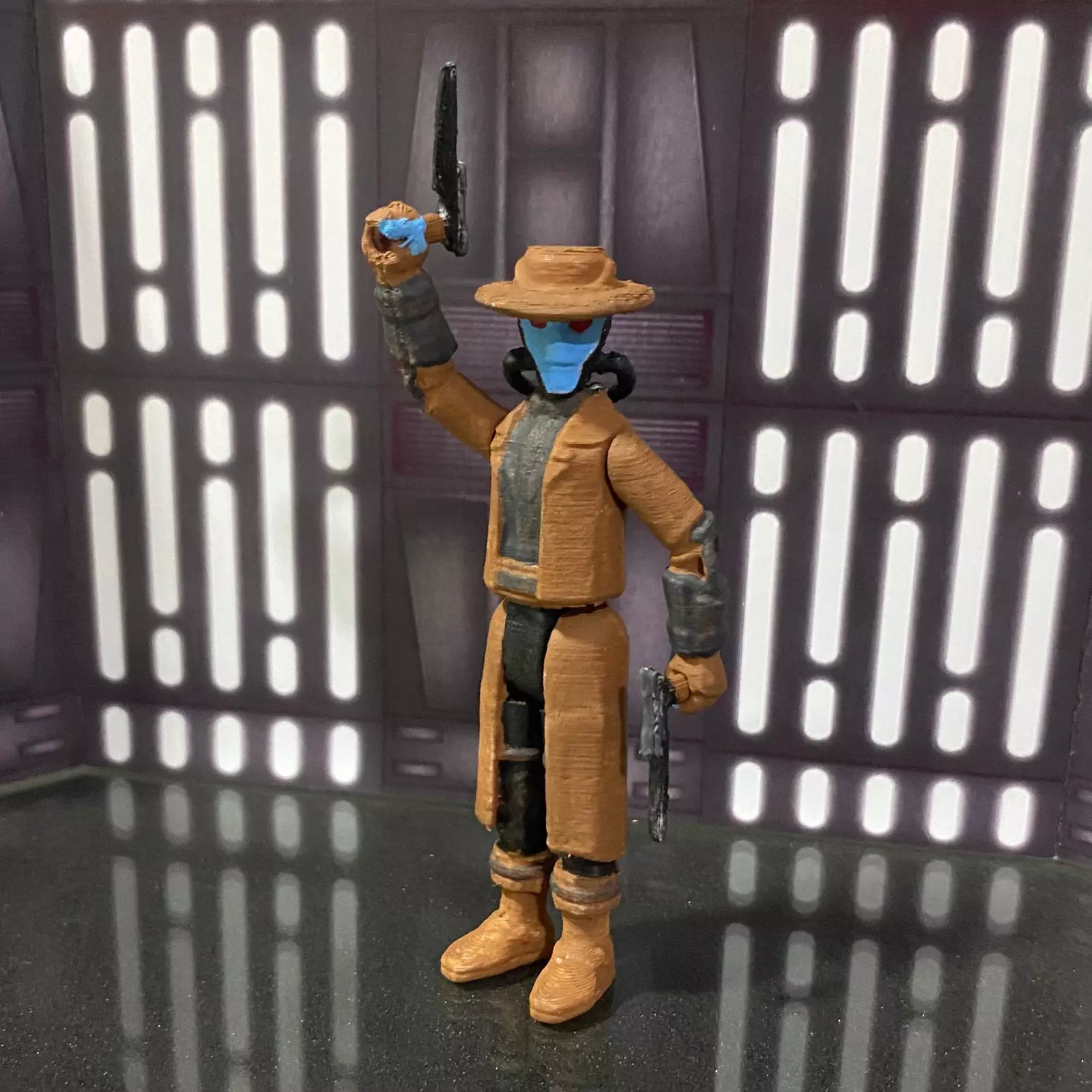 Cad Bane bounty hunter star wars vintage toy kenner 3D print model_4