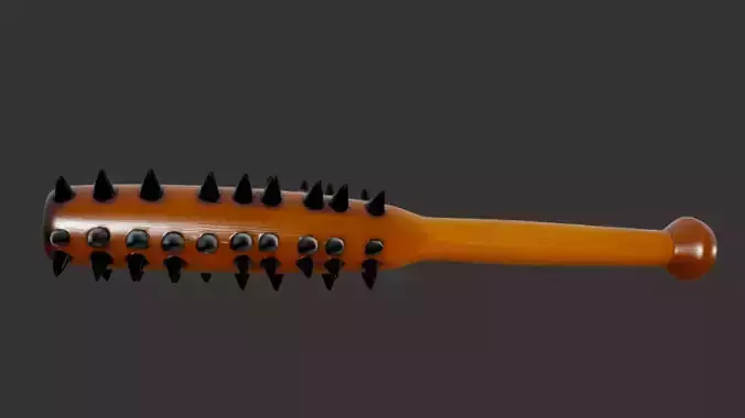 Rugged Wooden Mace 3D Model