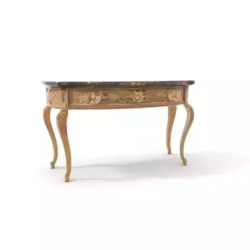 Baroque Gold Console Table model pack