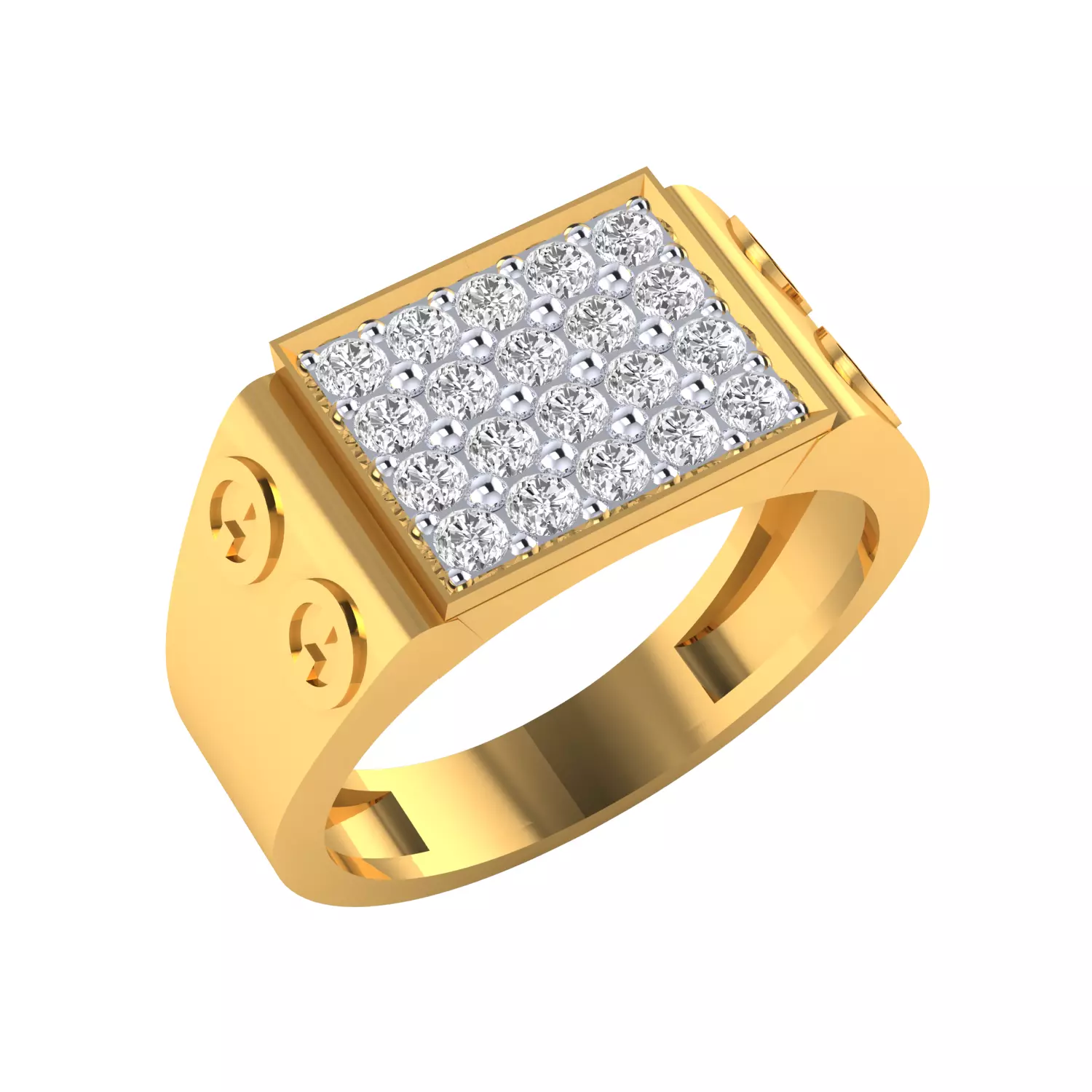  Mens Ring  Render 3dm STL MTL SLC JCD OBJ FBX Details 3D print model_0