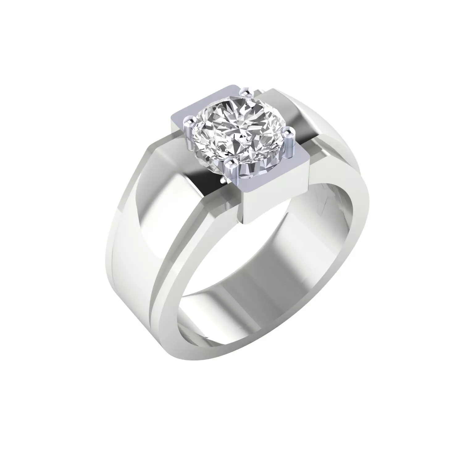 Mens Ring Render 3dm STL MTL SLC JCD OBJ FBX Details 3D print model_10