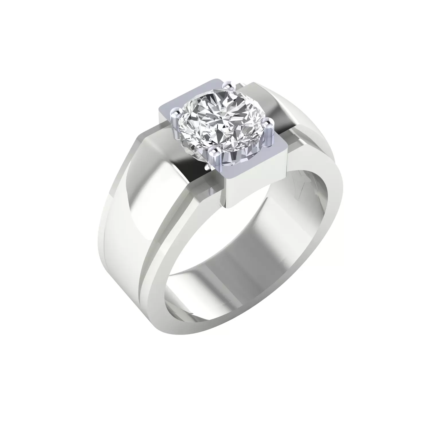 Mens Ring Render 3dm STL MTL SLC JCD OBJ FBX Details 3D print model_11