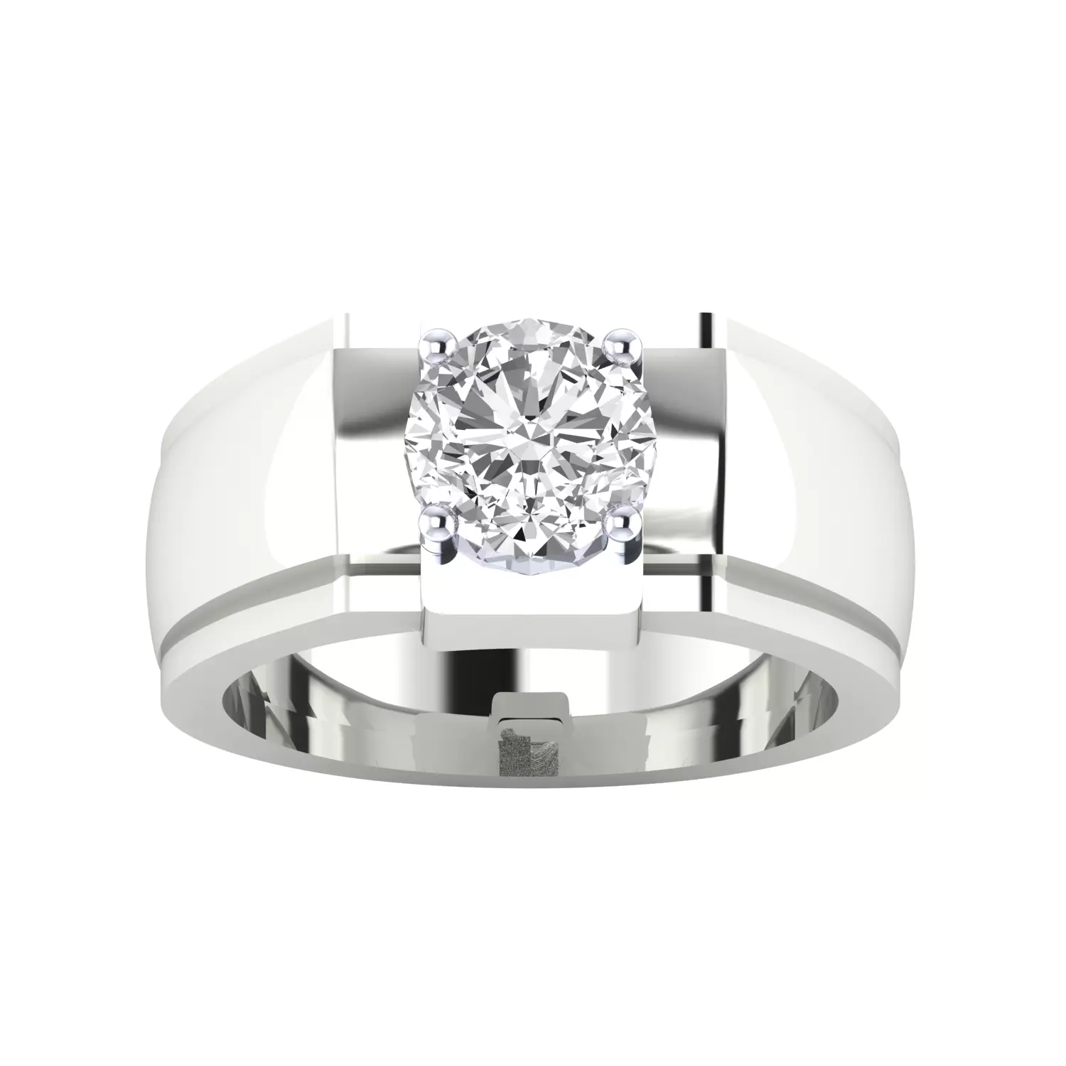 Mens Ring Render 3dm STL MTL SLC JCD OBJ FBX Details 3D print model_15