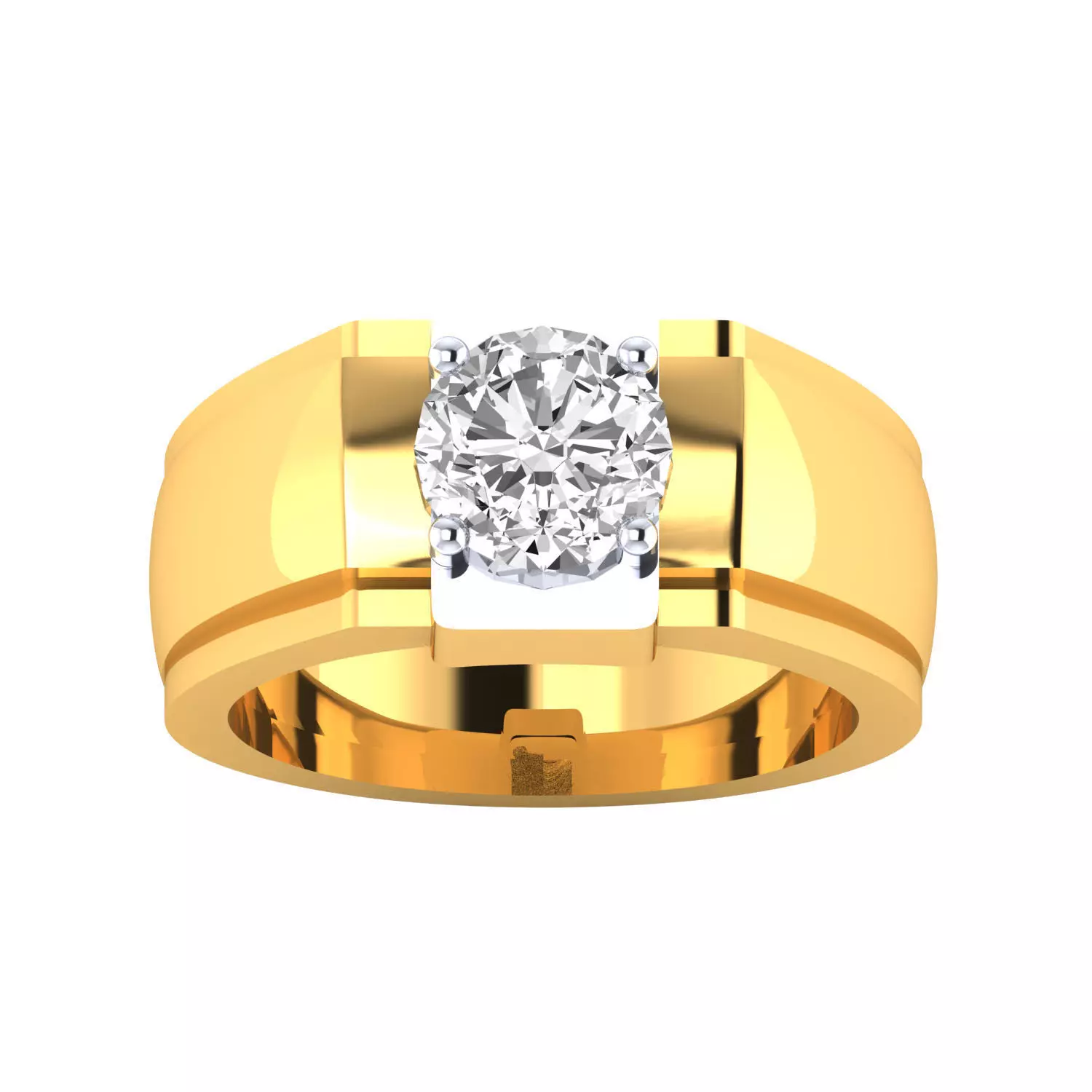 Mens Ring Render 3dm STL MTL SLC JCD OBJ FBX Details 3D print model_22