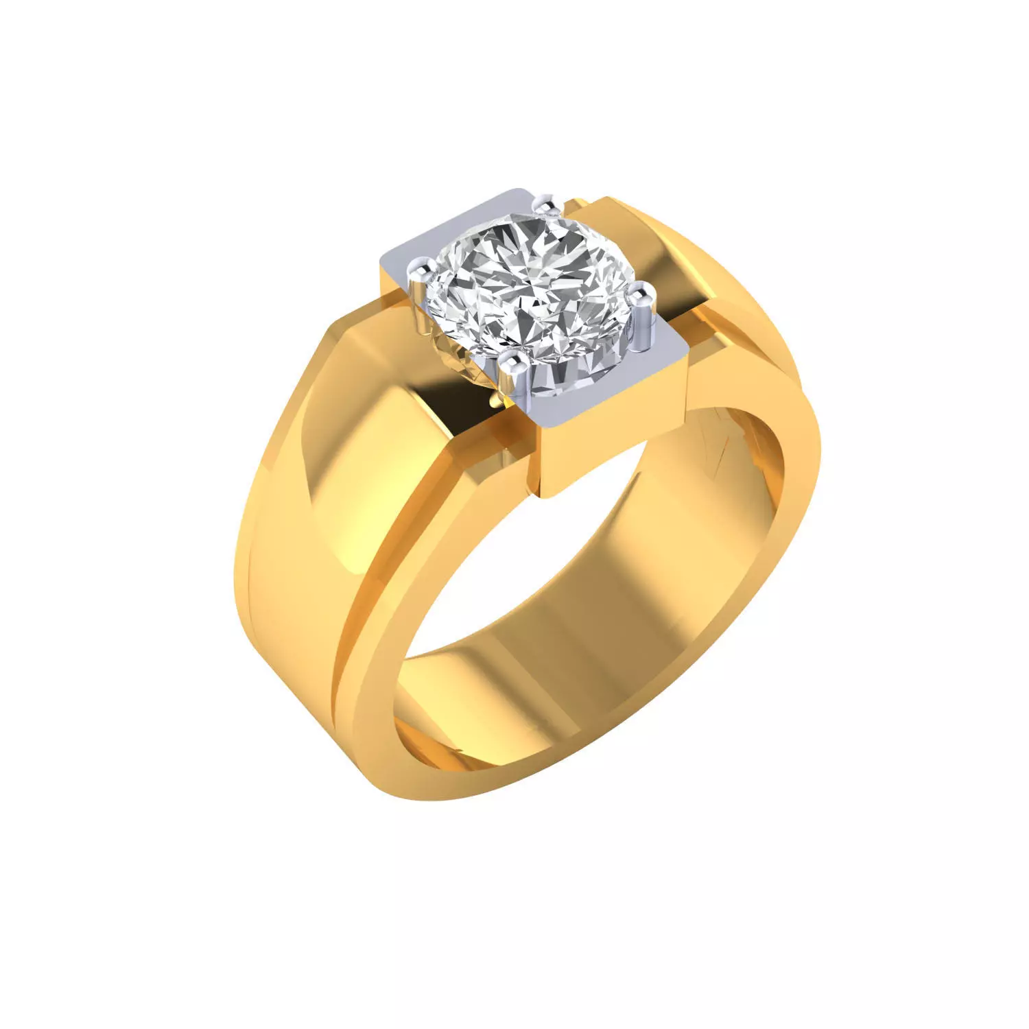 Mens Ring Render 3dm STL MTL SLC JCD OBJ FBX Details 3D print model_18
