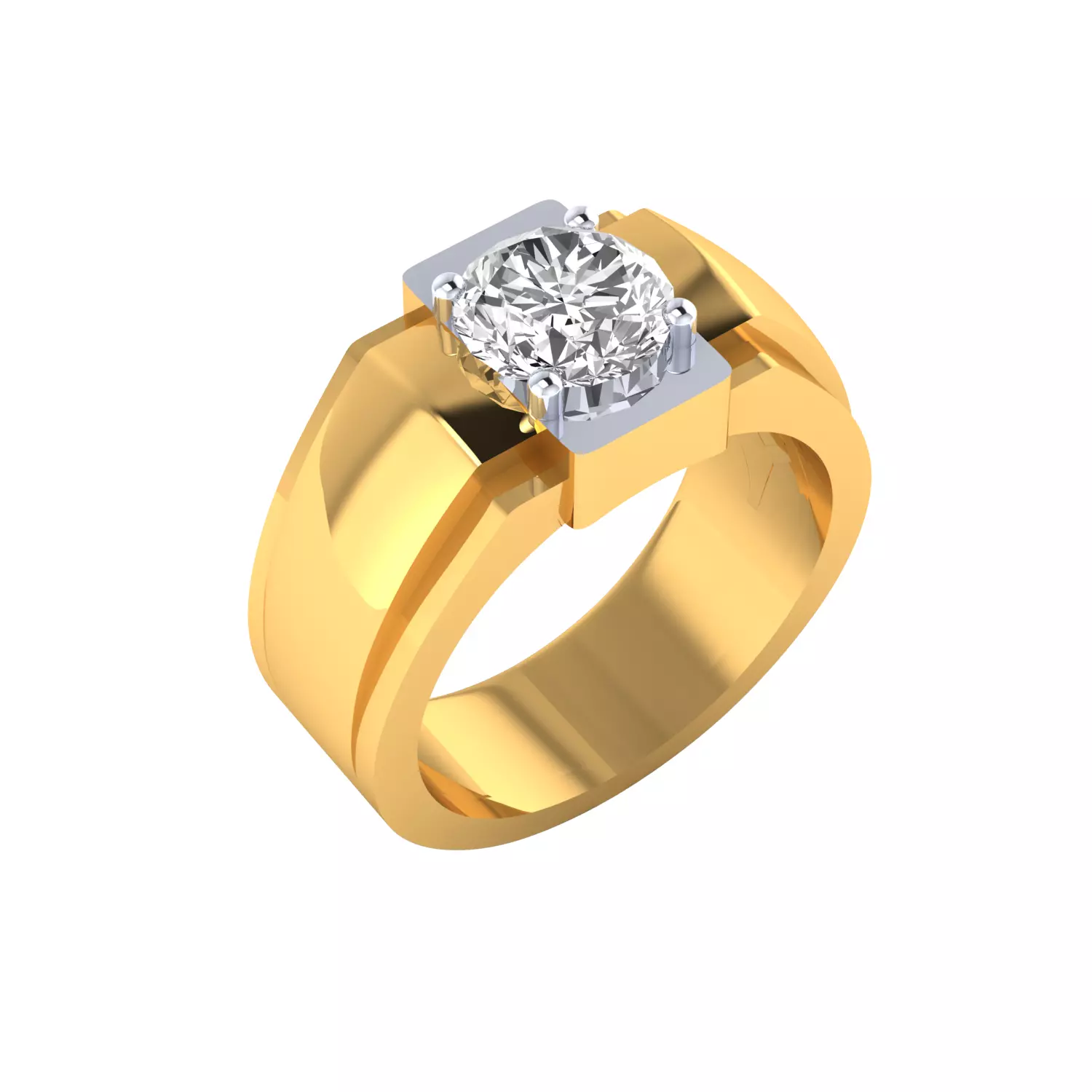 Mens Ring Render 3dm STL MTL SLC JCD OBJ FBX Details 3D print model_0