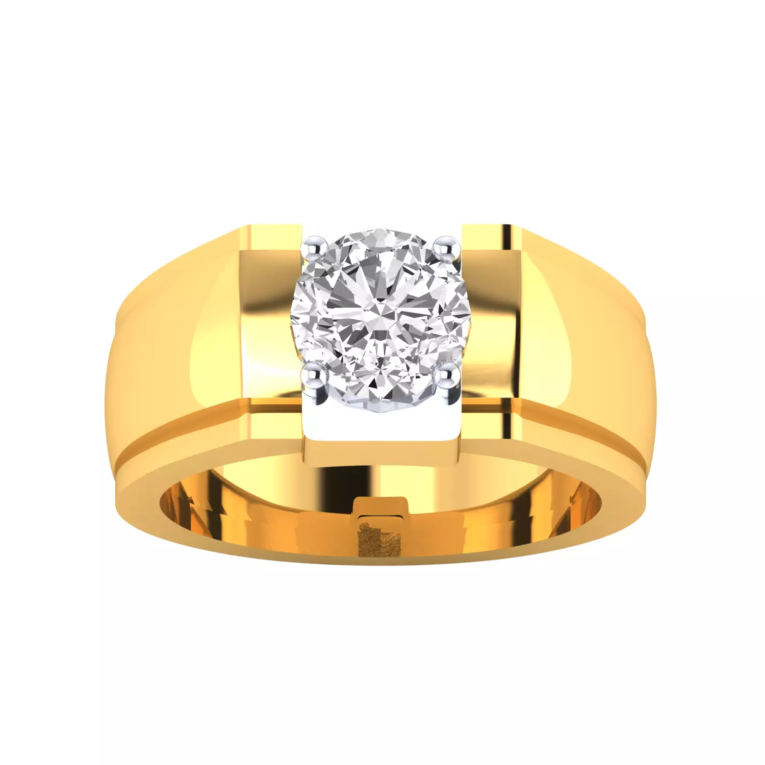 Mens Ring Render 3dm STL MTL SLC JCD OBJ FBX Details 3D print model_23