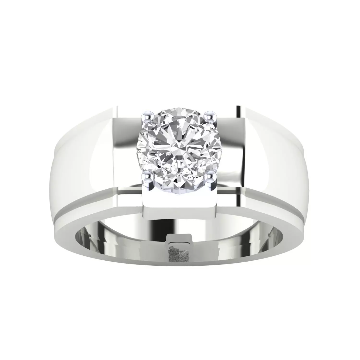 Mens Ring Render 3dm STL MTL SLC JCD OBJ FBX Details 3D print model_14