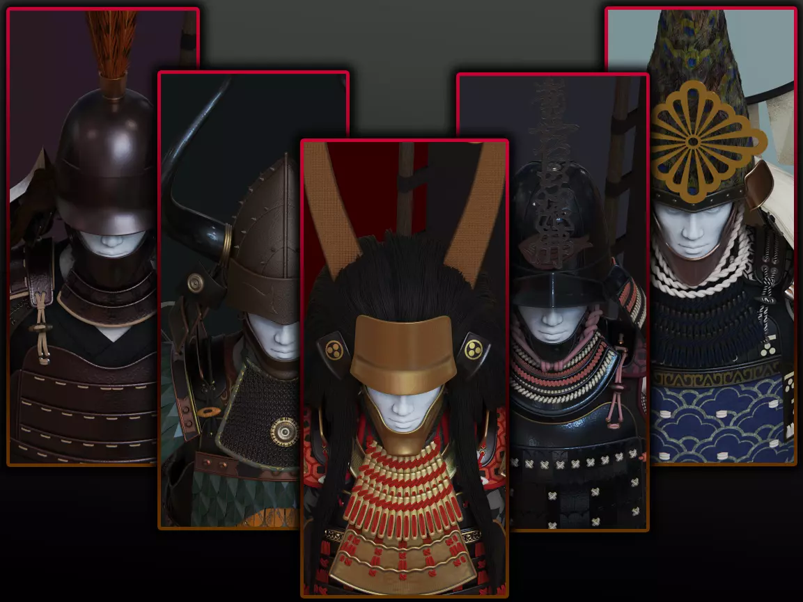 06-ancient japanese armor 3D model_0