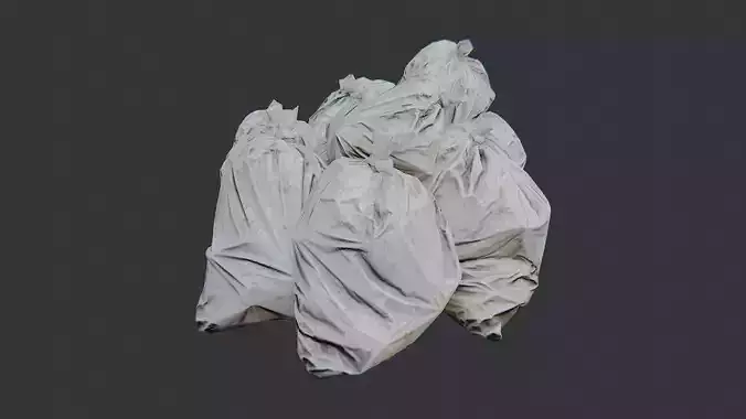 Hazmat Bag Military Prop for Film and VFX Low-poly 3D model