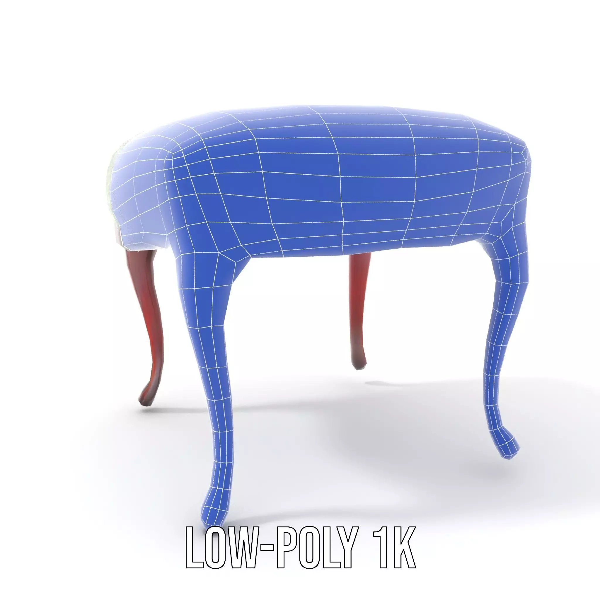 Elegant Green Ottoman model pack Low-poly 3D model_22