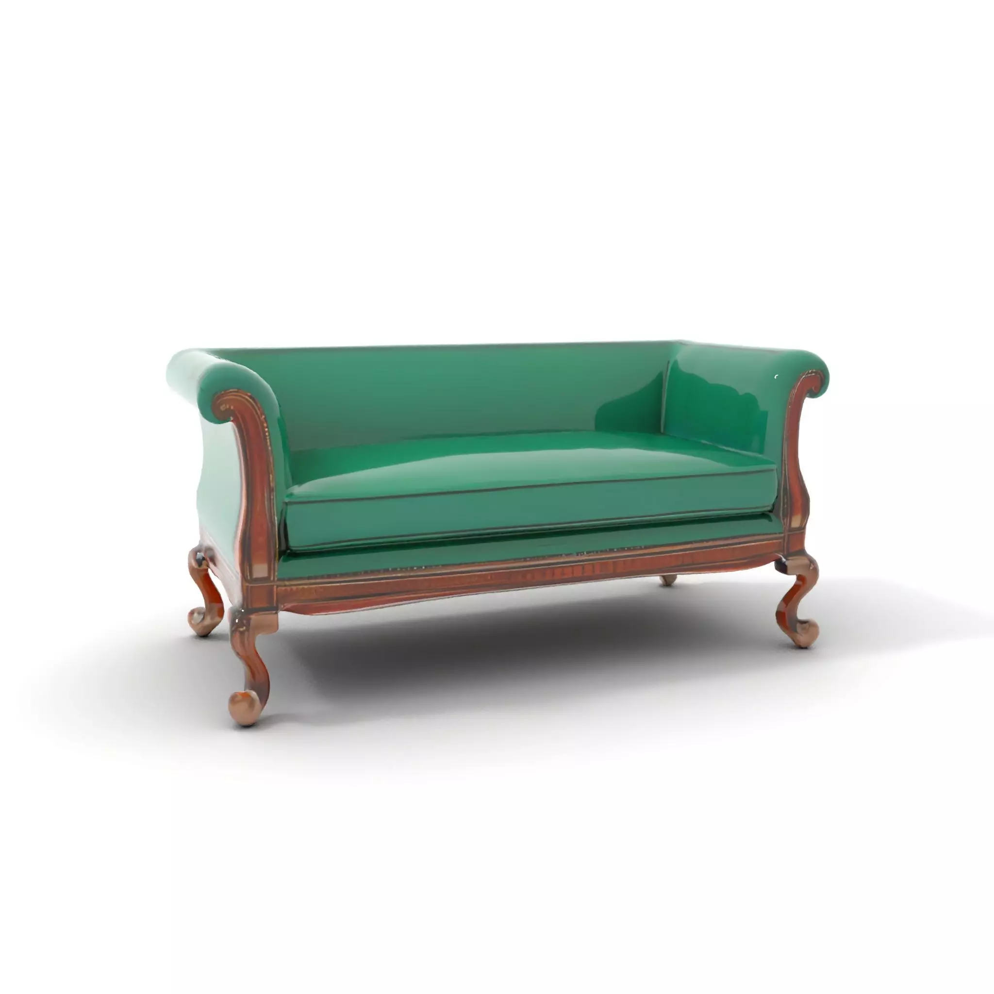 Elegant Emerald Sofa model pack Low-poly 3D model_11