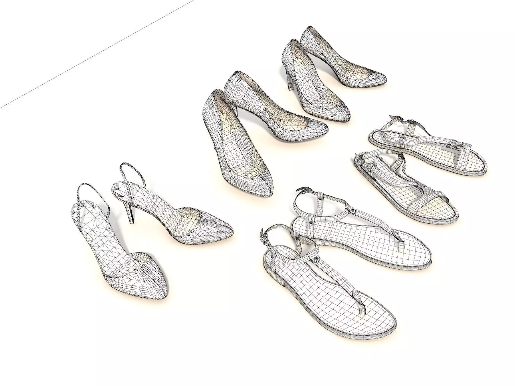 Women Shoes Collection 2 3D model_12