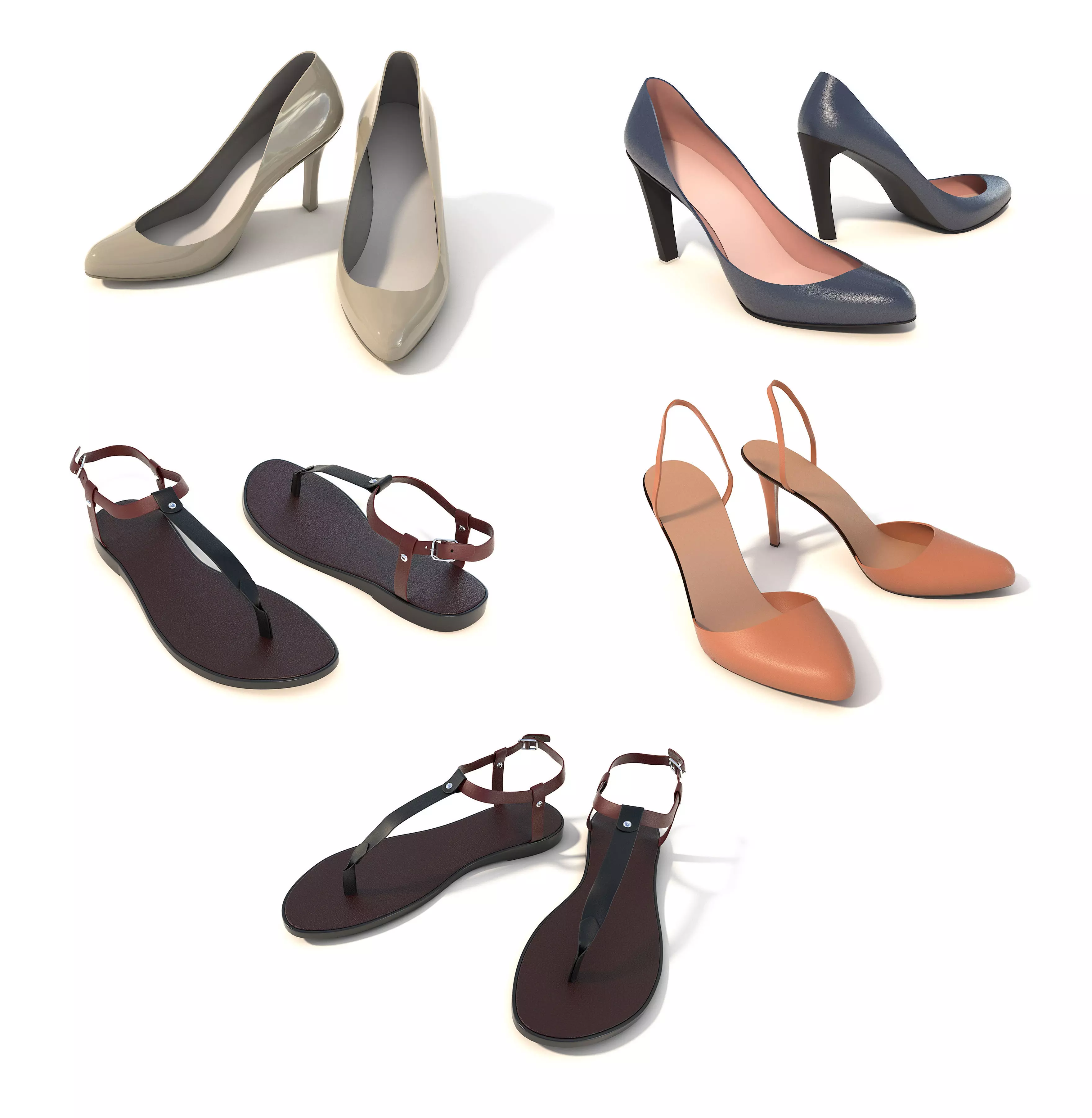 Women Shoes Collection 2 3D model_0