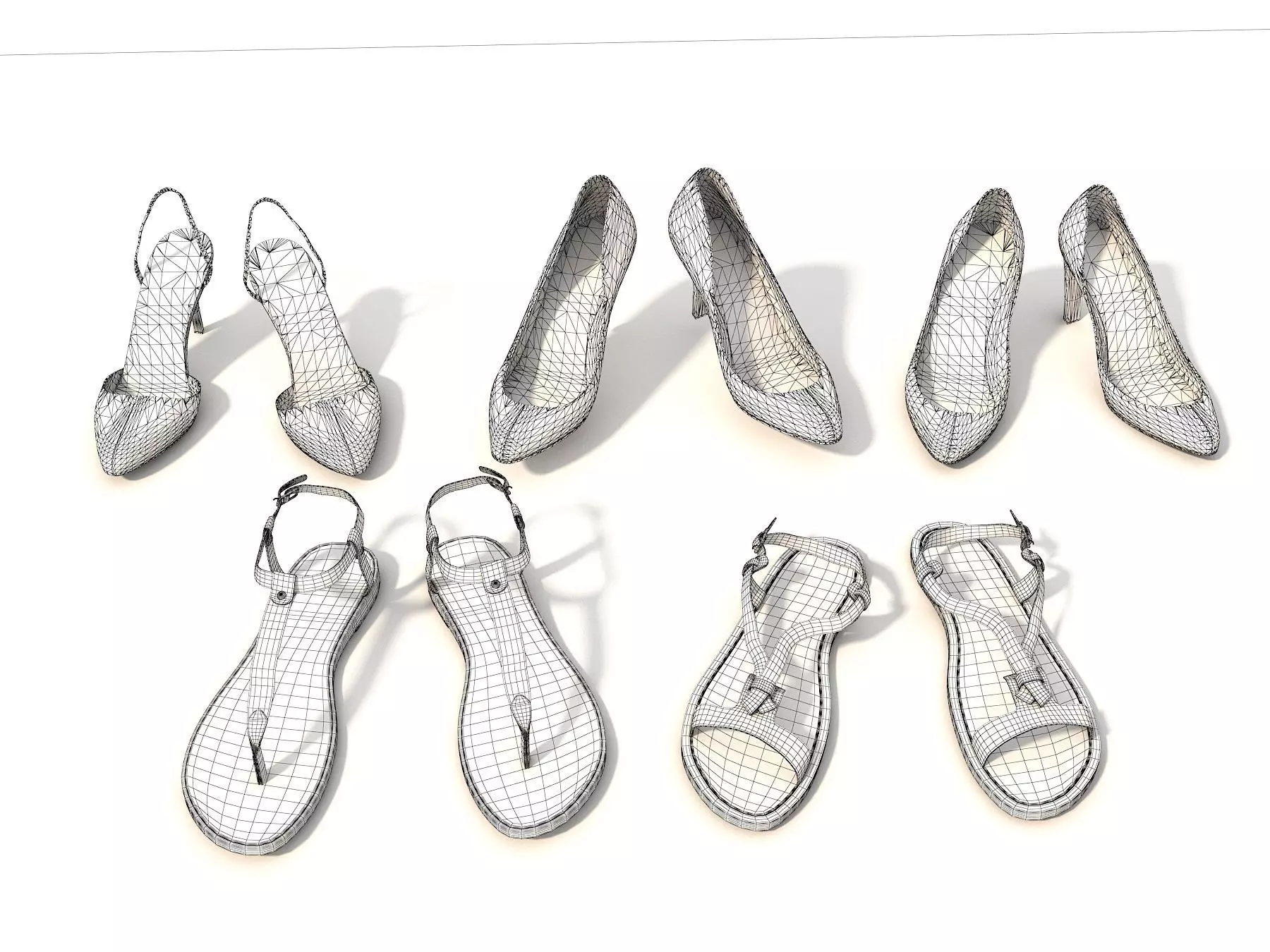 Women Shoes Collection 2 3D model_11