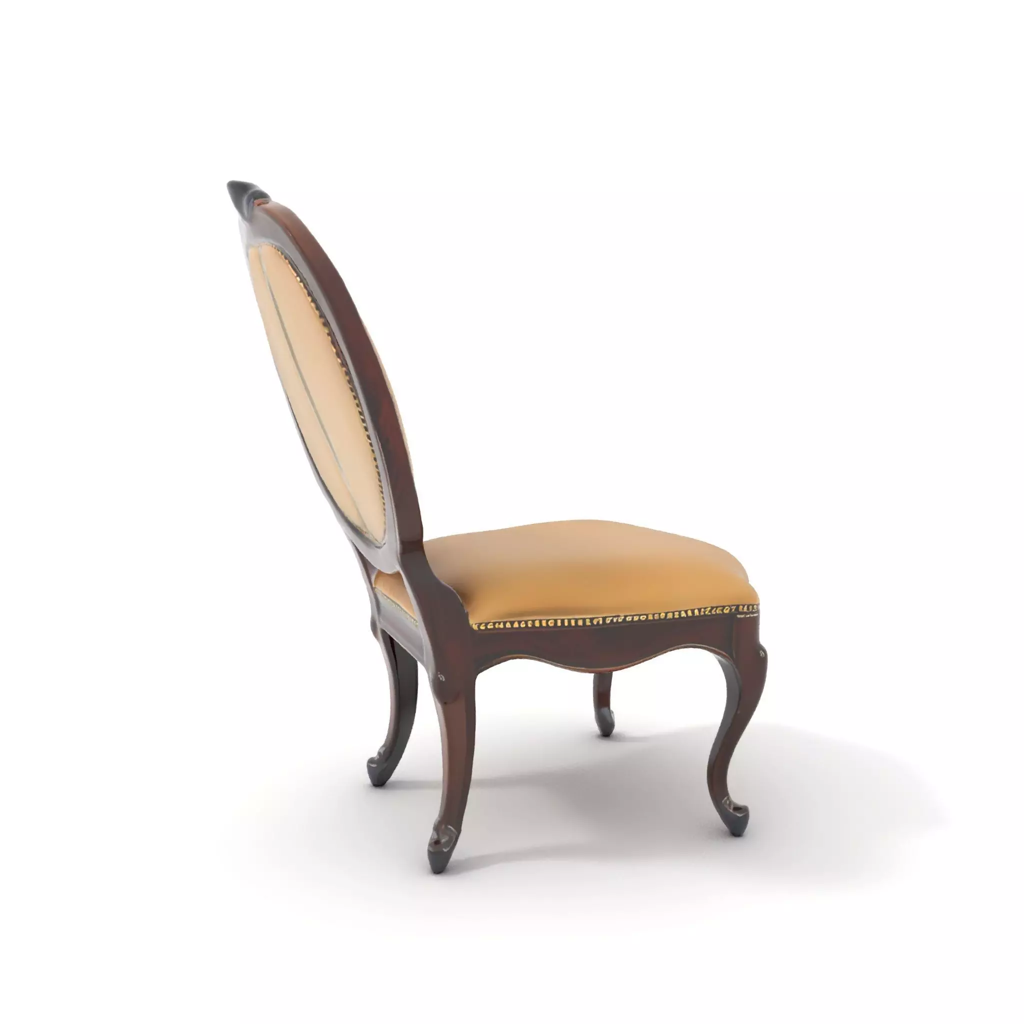 Regal Walnut Chair model pack Low-poly 3D model_0