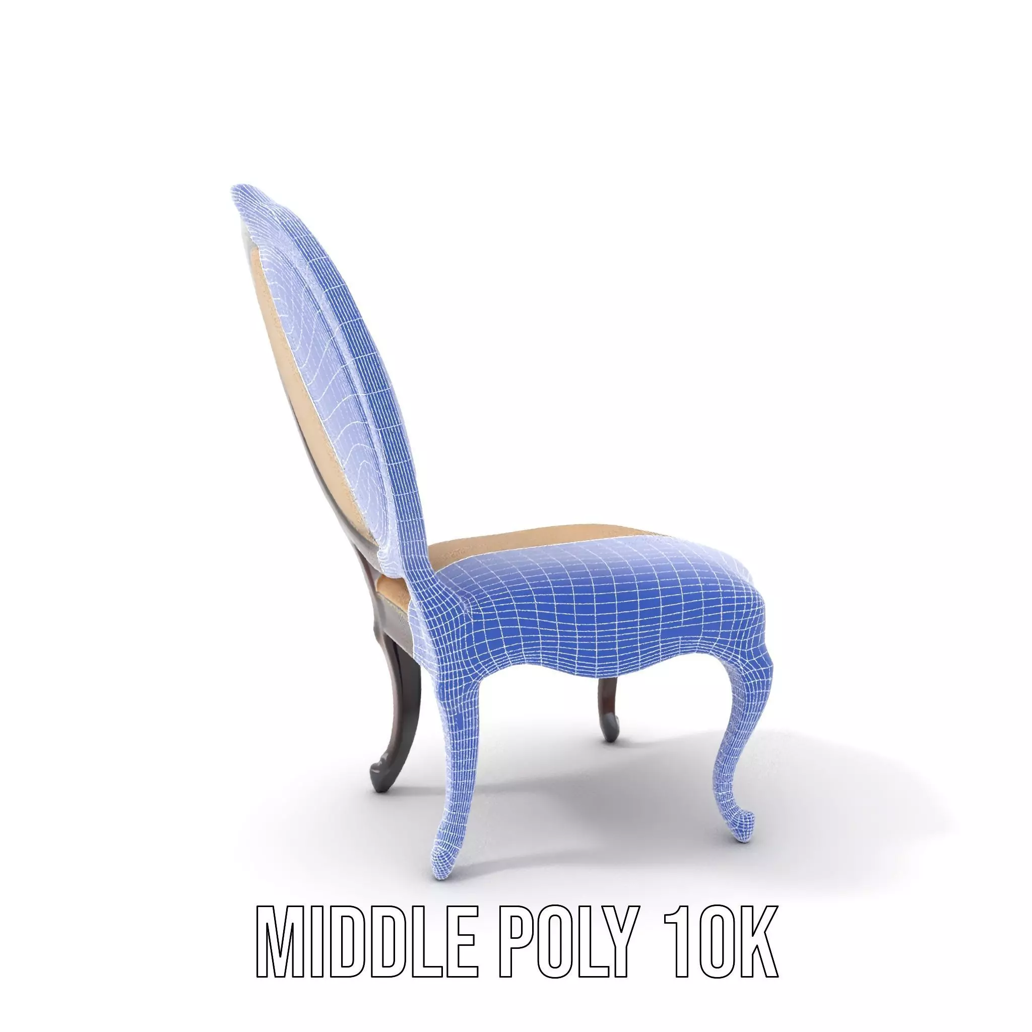 Regal Walnut Chair model pack Low-poly 3D model_30