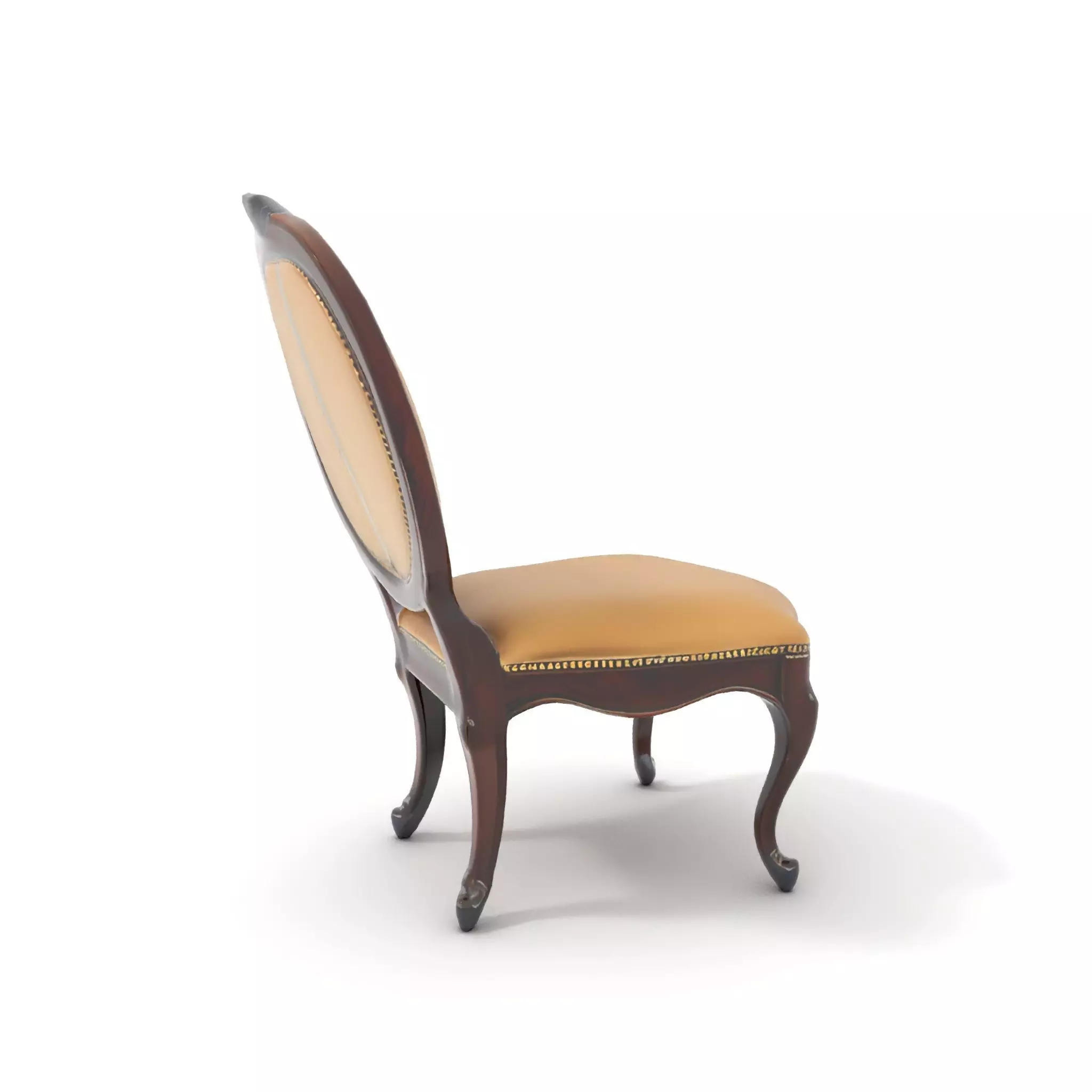 Regal Walnut Chair model pack Low-poly 3D model_5