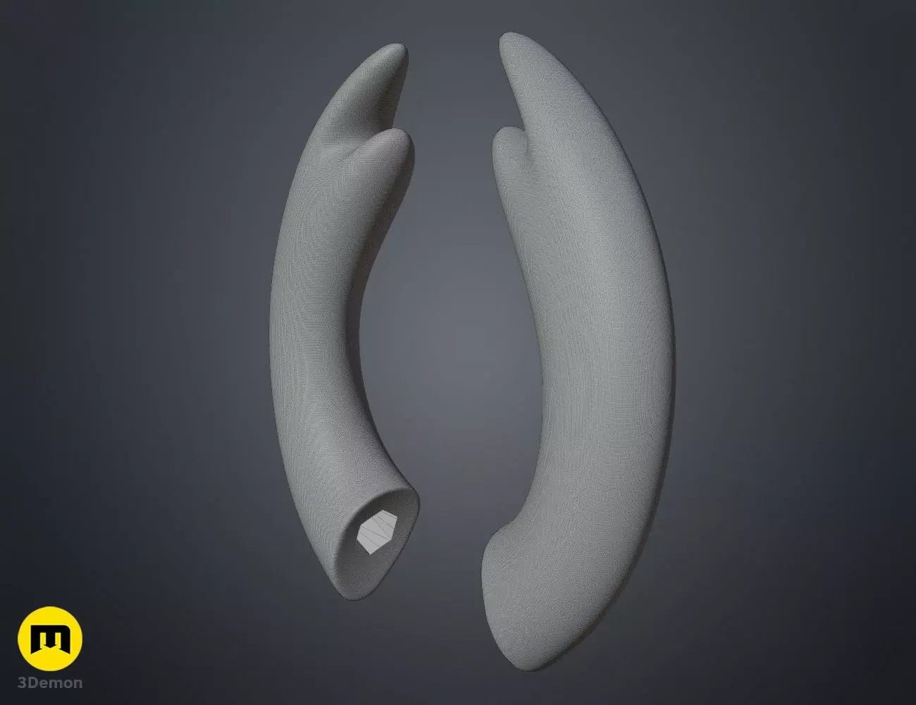 Hornet and Ghost Cosplay Horns - Hollow Knight 3D print model_18